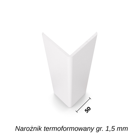 Narożnik termoformowany SO50T dł.1,5m  gr. 1,5 mm