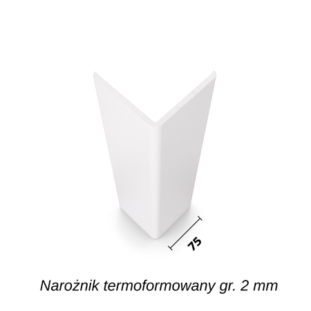 Narożnik termoformowany SO75T dł.1,5m gr. 2 mm