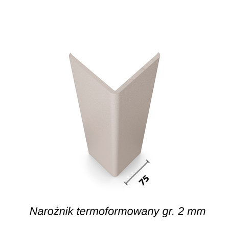 Narożnik termoformowany SO75T dł.1,5m gr. 2 mm 