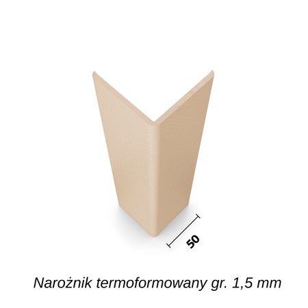 Narożnik termoformowany SO50T dł.1,5m  gr. 1,5 mm