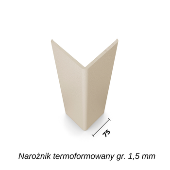 Narożnik termoformowany SO75T dł.1,5m gr. 1,5 mm