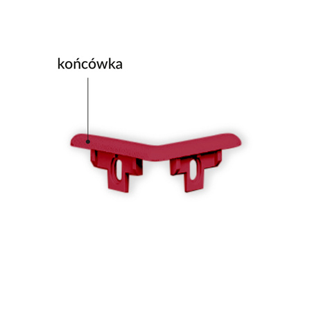 Zestaw Narożnik ochronny SM 20 kolor 19 Czerwony pomidorowy