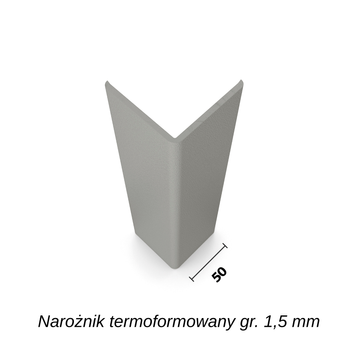 Narożnik termoformowany SO50T dł.1,5m  gr. 1,5 mm
