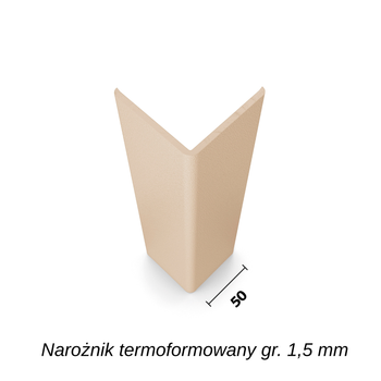 Narożnik termoformowany SO50T dł.1,5m  gr. 1,5 mm